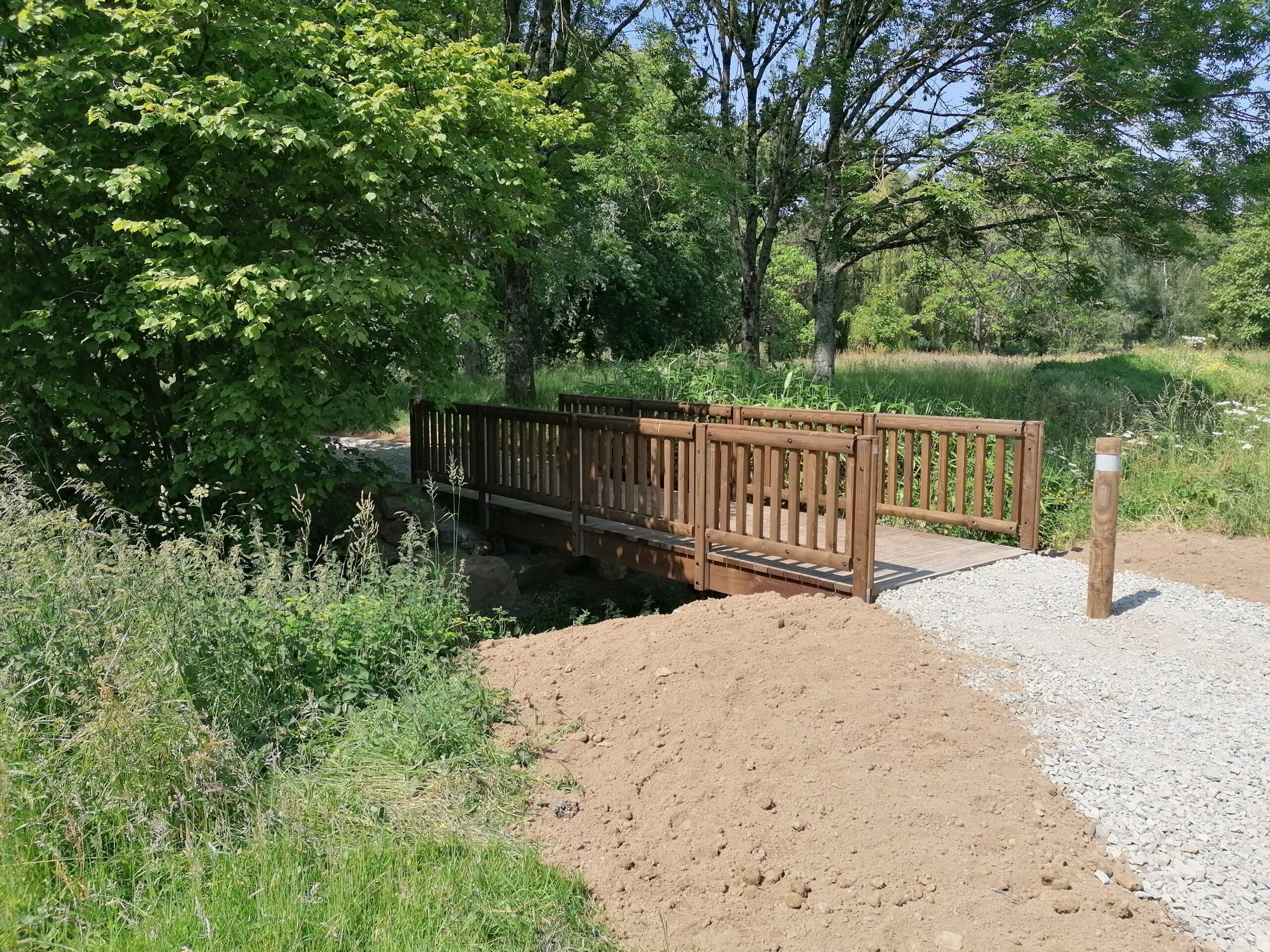 Passerelle bois légère